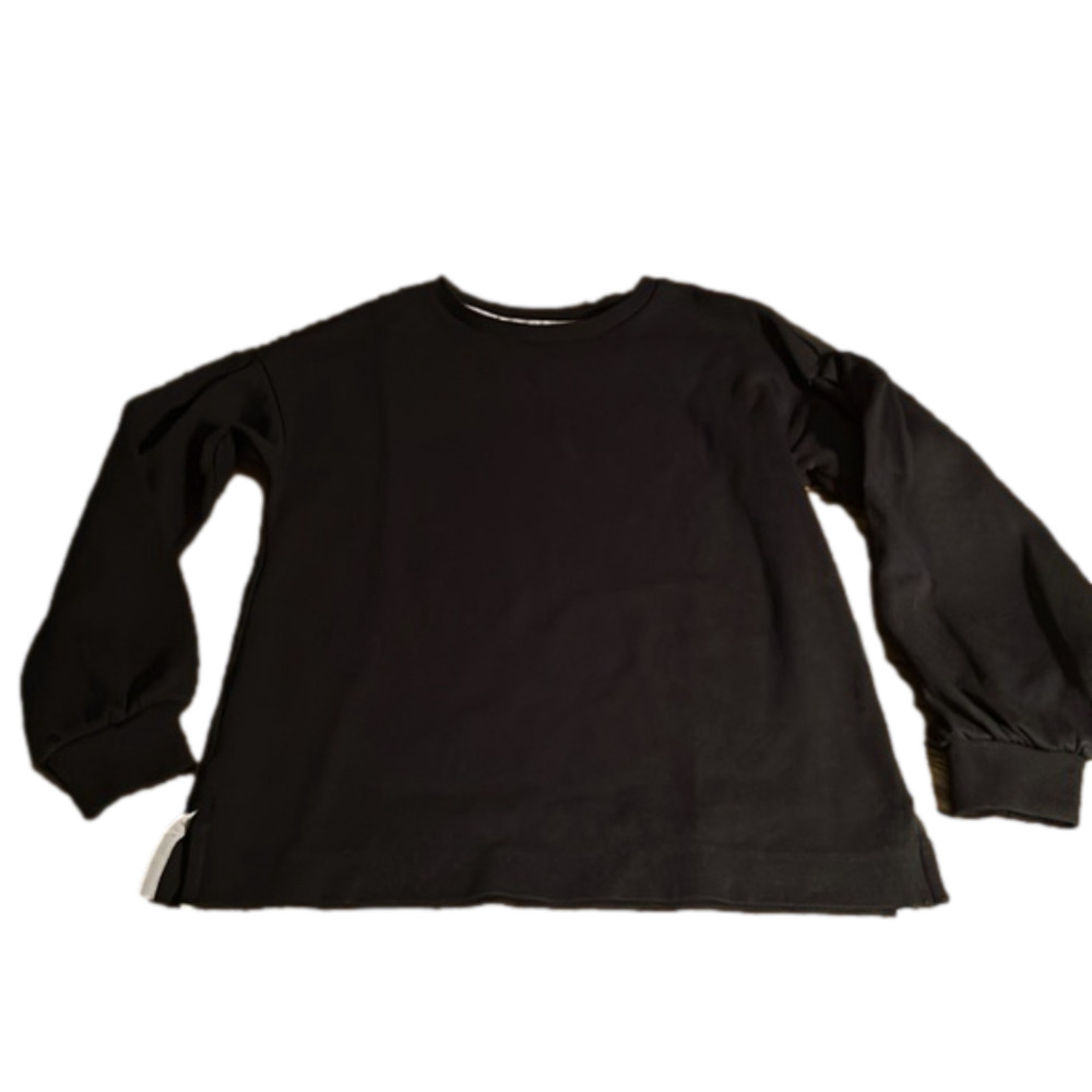🌿Ann Taylor black sweatshirt with tailored accents, size XS🌿